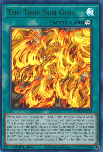 The True Sun God - MP22-EN275 Ultra Rare 1st Edition
