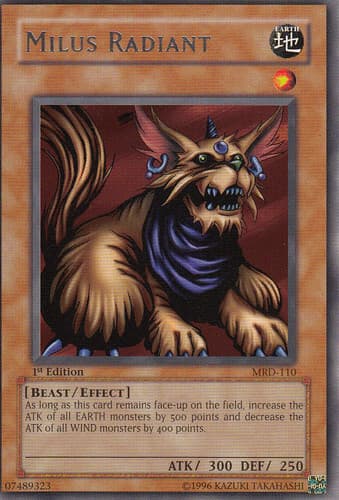 Milus Radiant - MRD-110 Rare 1st Edition