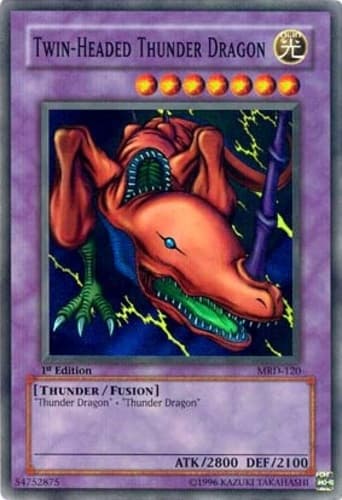 Twin-Headed Thunder Dragon - MRD-120 Super Rare 1st Edition