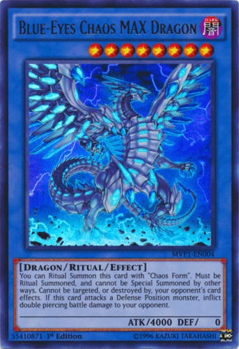 Blue-Eyes Chaos MAX Dragon - MVP1-EN004 Ultra Rare Unlimited
