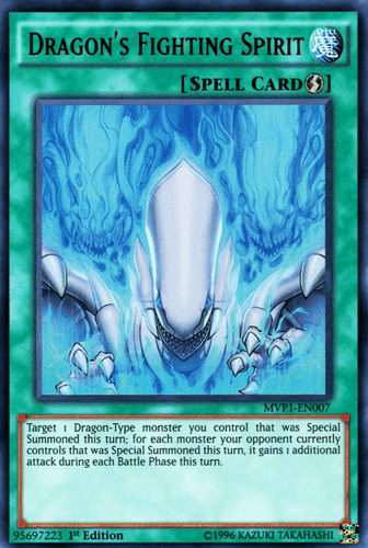 Dragon's Fighting Spirit - MVP1-EN007 Ultra Rare 1st Edition