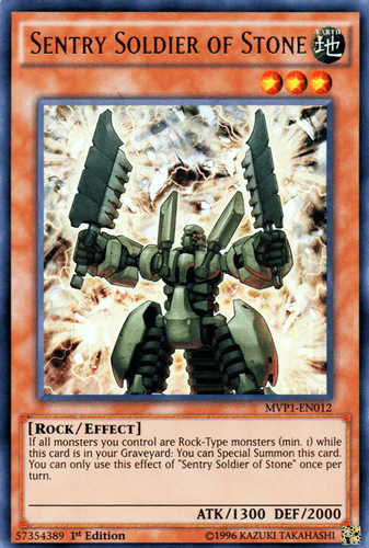 Sentry Soldier of Stone - MVP1-EN012 Ultra Rare 1st Edition