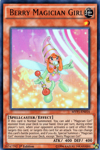 Berry Magician Girl - MVP1-EN014 Ultra Rare 1st Edition