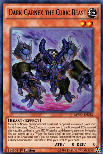 Dark Garnex the Cubic Beast - MVP1-EN033 Ultra Rare Unlimited