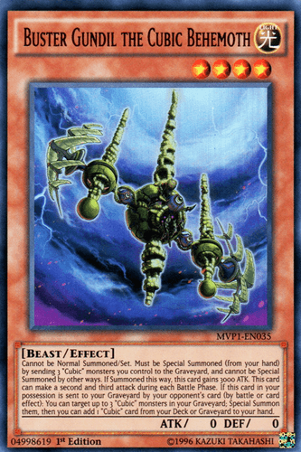 Buster Gundil the Cubic Behemoth - MVP1-EN035 Ultra Rare Unlimited