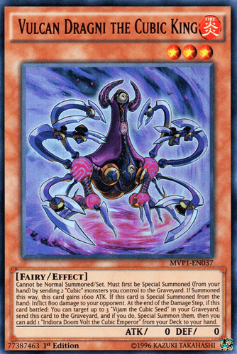 Vulcan Dragni the Cubic King - MVP1-EN037 Ultra Rare Unlimited