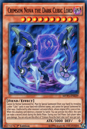 Crimson Nova the Dark Cubic Lord - MVP1-EN039 Ultra Rare Unlimited