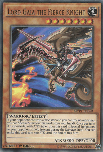Lord Gaia the Fierce Knight - MVP1-EN050 Ultra Rare 1st Edition
