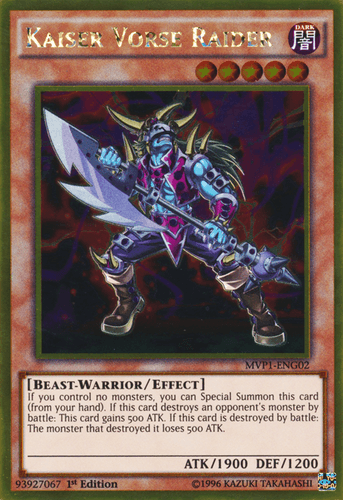 Kaiser Vorse Raider - MVP1-ENG02 Gold Rare 1st Edition