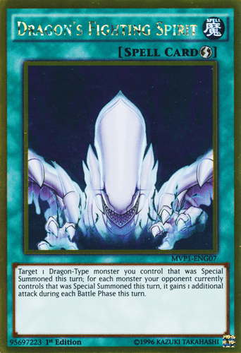 Dragon's Fighting Spirit - MVP1-ENG07 Gold Rare Unlimited