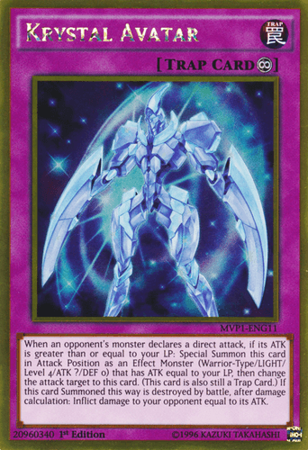 Krystal Avatar - MVP1-ENG11 Gold Rare 1st Edition