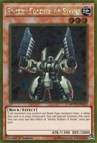 Sentry Soldier of Stone - MVP1-ENG12 Gold Rare Unlimited