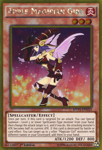 Apple Magician Girl - MVP1-ENG15 Gold Rare 1st Edition