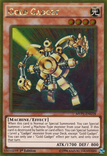 Gold Gadget - MVP1-ENG18 Gold Rare 1st Edition