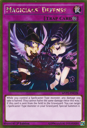 Magicians' Defense - MVP1-ENG28 Gold Rare Unlimited