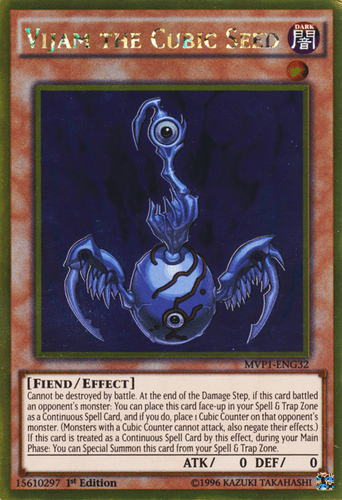 Vijam the Cubic Seed - MVP1-ENG32 Gold Rare 1st Edition