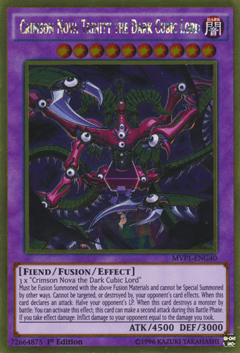 Crimson Nova Trinity the Dark Cubic Lord - MVP1-ENG40 Gold Rare Unlimited