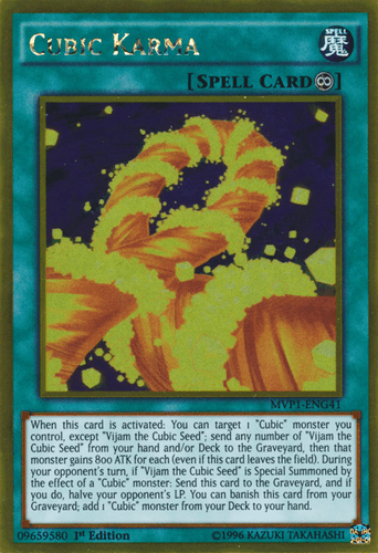 Cubic Karma - MVP1-ENG41 Gold Rare Unlimited