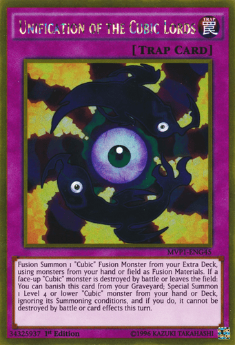 Unification of the Cubic Lords - MVP1-ENG45 Gold Rare 1st Edition