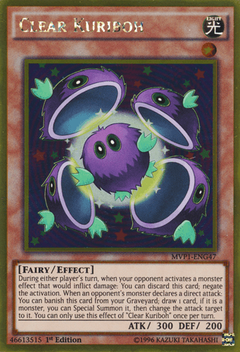Clear Kuriboh - MVP1-ENG47 Gold Rare 1st Edition