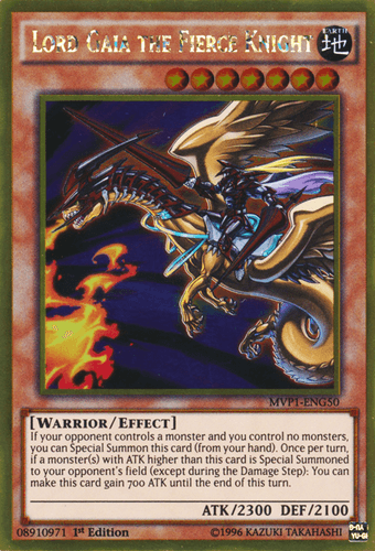 Lord Gaia the Fierce Knight - MVP1-ENG50 Gold Rare Unlimited