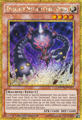 Duza the Meteor Cubic Vessel - MVP1-ENGV1 Gold Secret Rare Limited Edition