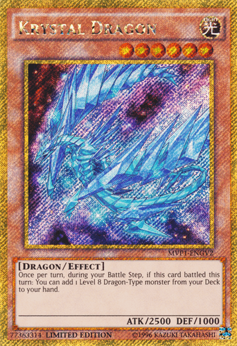 Krystal Dragon - MVP1-ENGV2 Gold Secret Rare Limited Edition
