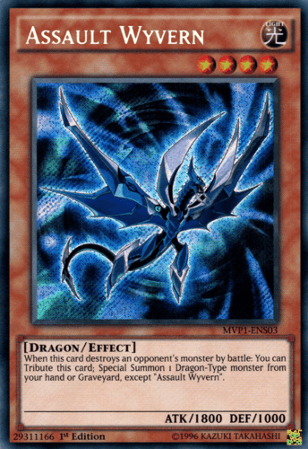 Assault Wyvern - MVP1-ENS03 Secret Rare 1st Edition