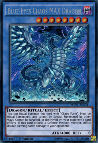 Blue-Eyes Chaos MAX Dragon - MVP1-ENS04 Secret Rare 1st Edition