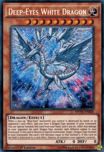 Deep-Eyes White Dragon - MVP1-ENS05 Secret Rare 1st Edition