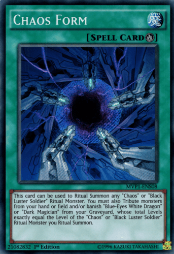 Chaos Form - MVP1-ENS08 Secret Rare 1st Edition