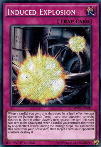 Induced Explosion - MVP1-ENS09 Secret Rare 1st Edition