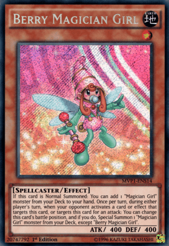 Berry Magician Girl - MVP1-ENS14 Secret Rare 1st Edition