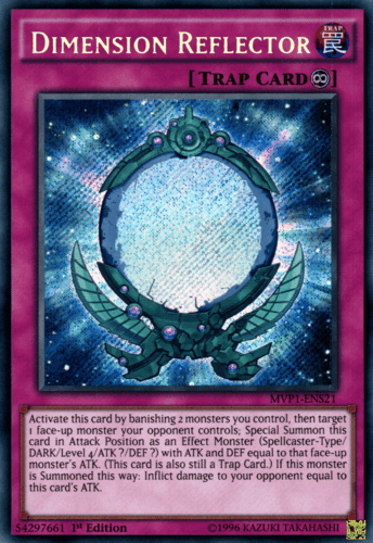 Dimension Reflector - MVP1-ENS21 Secret Rare 1st Edition