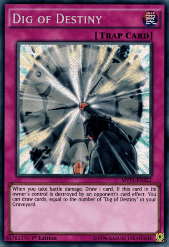 Dig of Destiny - MVP1-ENS22 Secret Rare 1st Edition