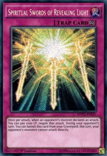 Spiritual Swords of Revealing Light - MVP1-ENS31 Secret Rare 1st Edition