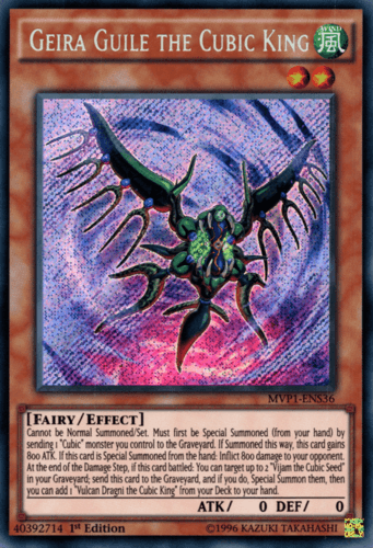 Geira Guile the Cubic King - MVP1-ENS36 Secret Rare 1st Edition