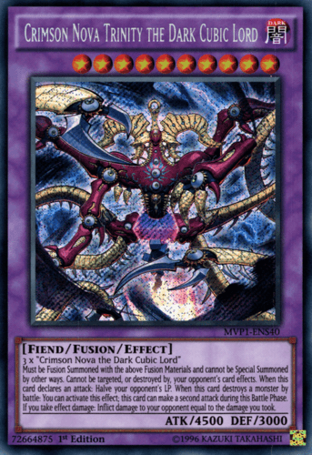 Crimson Nova Trinity the Dark Cubic Lord - MVP1-ENS40 Secret Rare 1st Edition