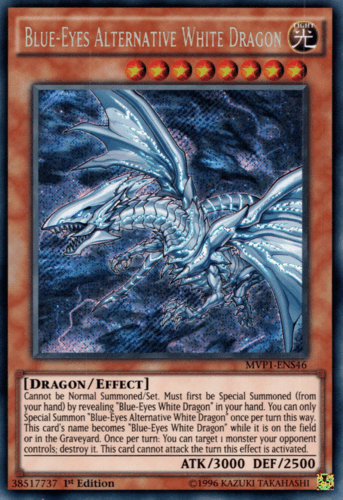 Blue-Eyes Alternative White Dragon - MVP1-ENS46 Secret Rare 1st Edition