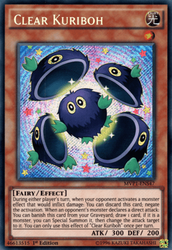 Clear Kuriboh - MVP1-ENS47 Secret Rare 1st Edition