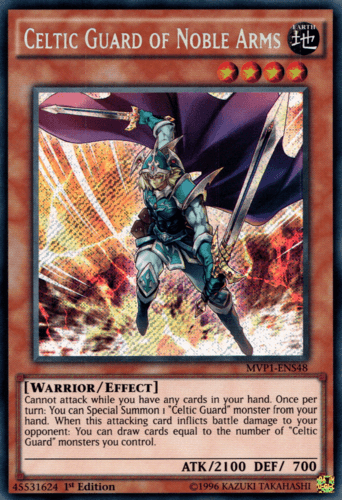 Celtic Guard of Noble Arms - MVP1-ENS48 Secret Rare 1st Edition