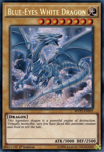 Blue-Eyes White Dragon - MVP1-ENS55 Secret Rare 1st Edition