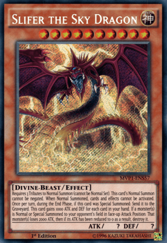 Slifer the Sky Dragon - MVP1-ENS57 Secret Rare 1st Edition