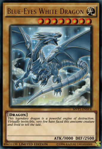 Blue-Eyes White Dragon - MVP1-ENSV4 Ultra Rare Limited Edition