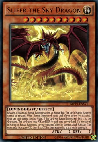 Slifer the Sky Dragon - MVP1-ENSV6 Ultra Rare Limited Edition