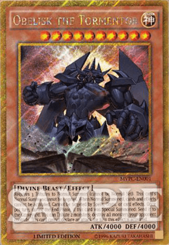Obelisk the Tormentor - MVPC-EN001 Gold Rare Limited Edition
