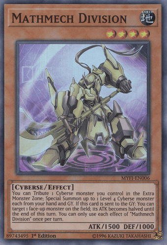 Mathmech Division - MYFI-EN006 Super Rare 1st Edition