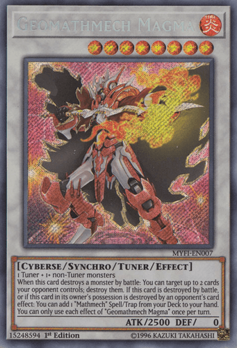 Geomathmech Magma - MYFI-EN007 Secret Rare 1st Edition