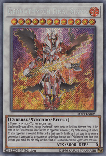 Geomathmech Final Sigma - MYFI-EN008 Secret Rare 1st Edition