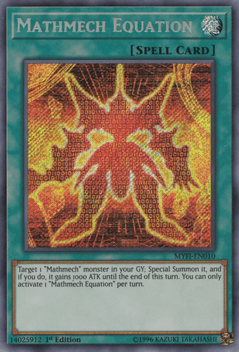 Mathmech Equation - MYFI-EN010 Secret Rare 1st Edition